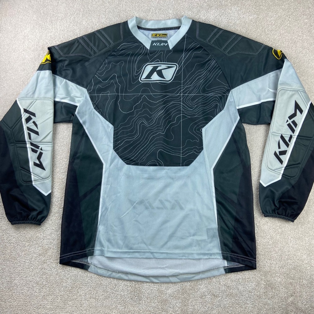 Klim Dakar Technical Riding Jersey Mens Medium Topographic Padded Moto MX